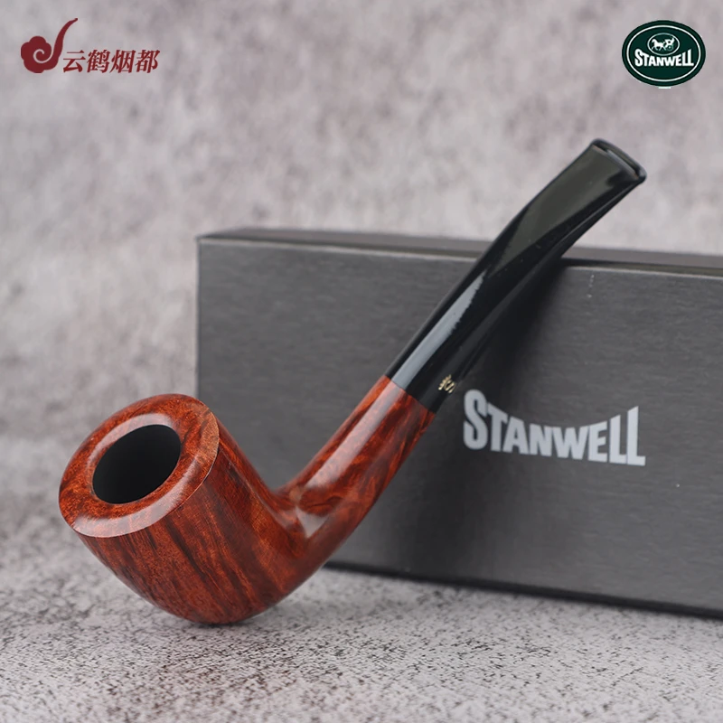 云鹤丹麦进口Stanwell史丹威石楠木烟斗皇家系列光面直斗140