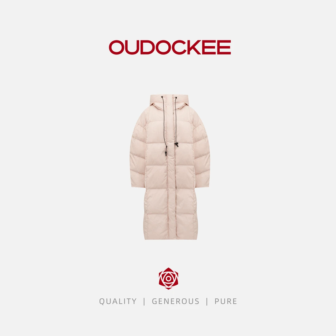 OUDOCKEE 鸥鸥【羽绒被】冬季新款洋气时髦连帽长款外套 288906