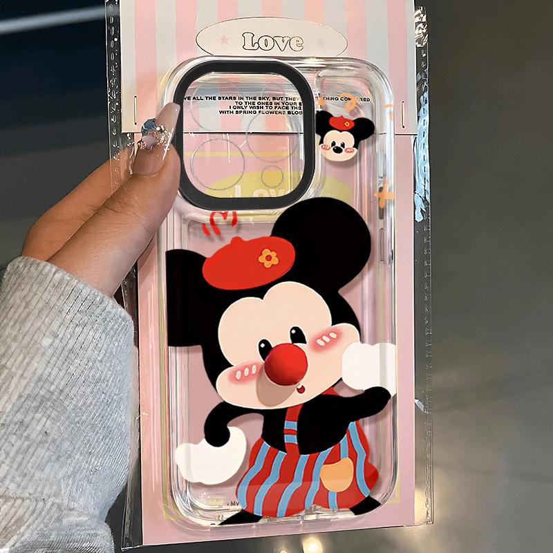 印刷米奇适用苹果16 15手机壳iPhone13promax防摔14 12男女xr软11