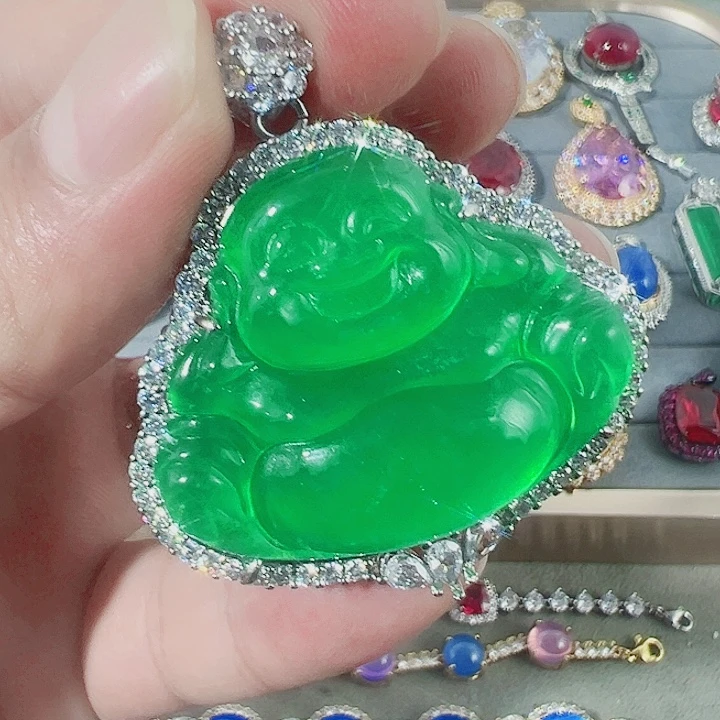 非金属红色蓝色满镶嵌大宝贝