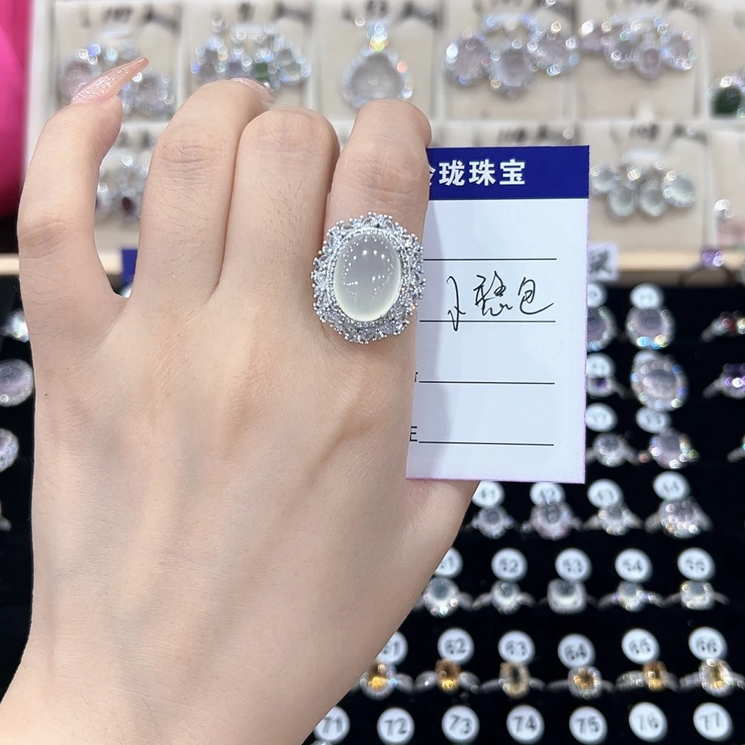 是***ღ戒指银S925镶嵌黄晶