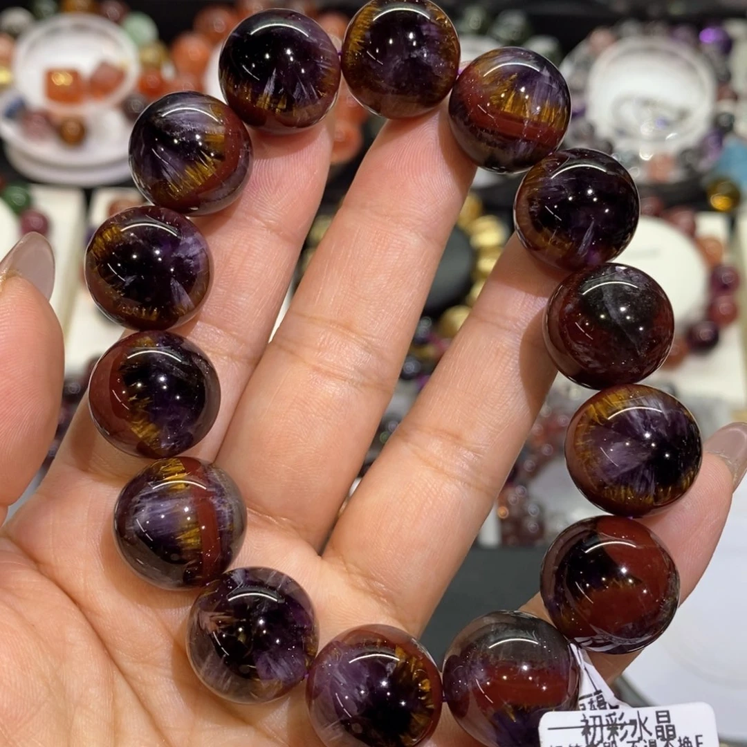 清***月水晶手链未镶嵌极光天眼16➕