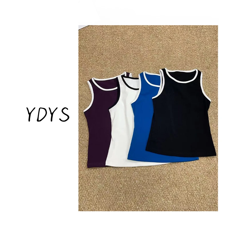 【YDYS】25K00135 2025新款时尚气质小众简约无袖T恤