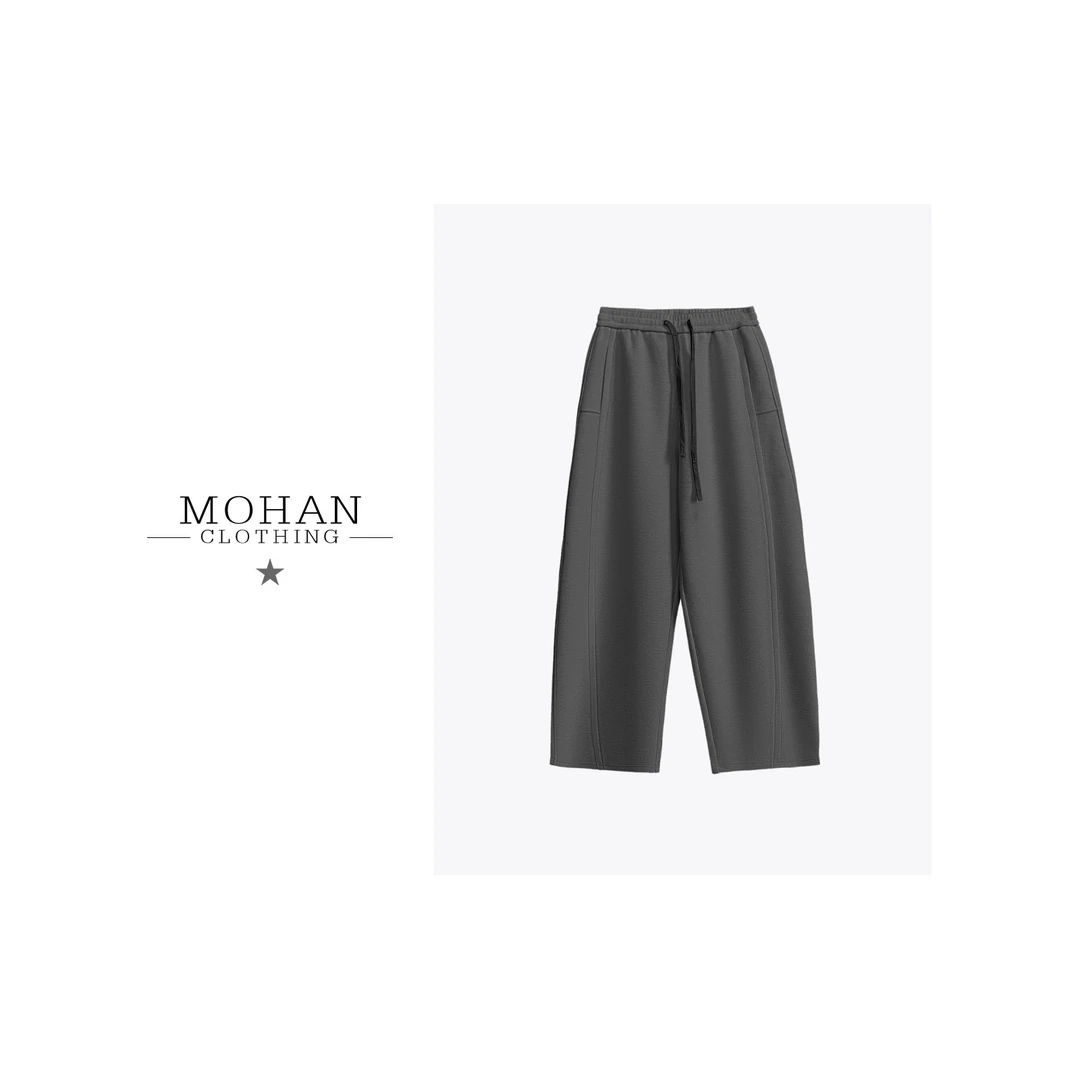 CLOTHING/墨含时尚百搭设计师简约宽松秋季女士运动休闲裤WF358