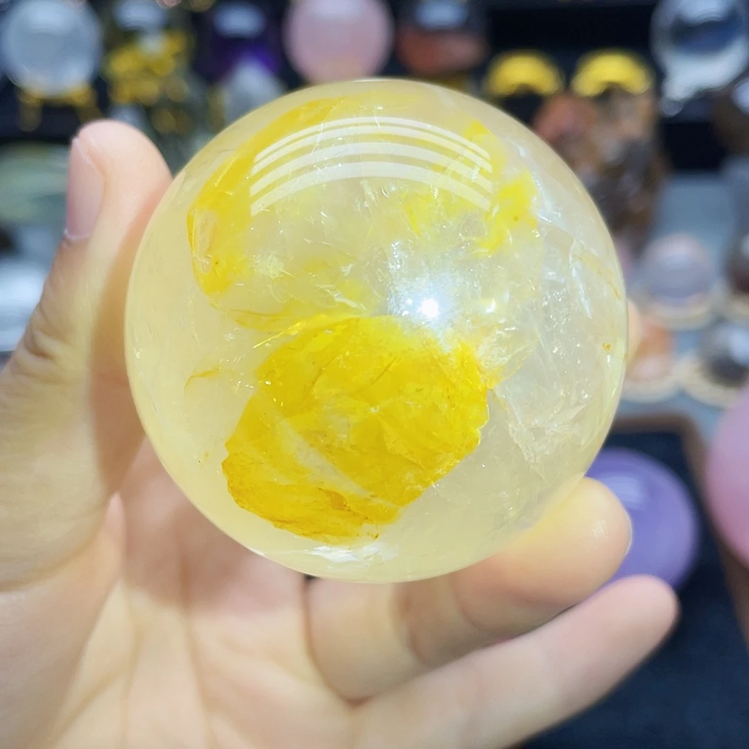 未镶嵌珠宝半成品水晶天然浇花54mm