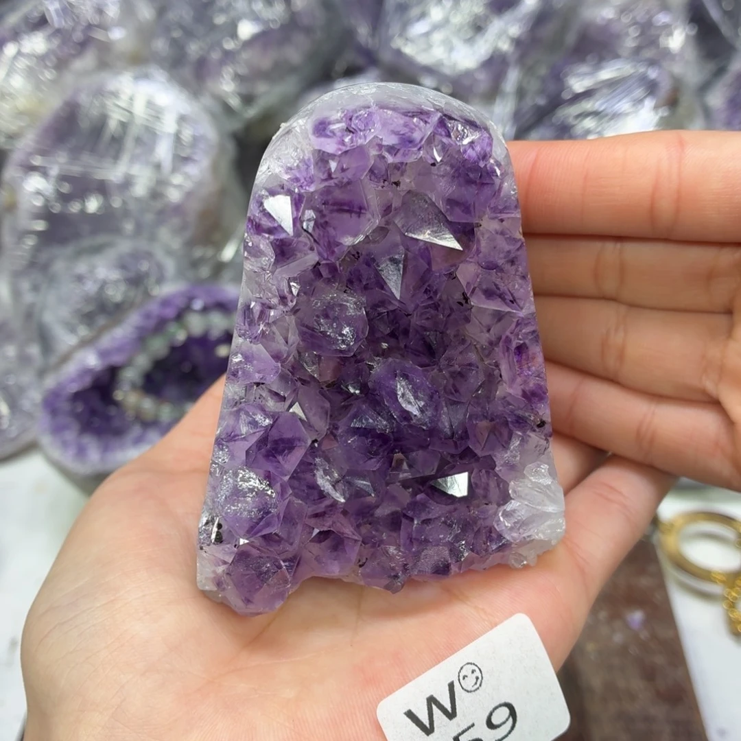 紫晶未镶嵌摆件紫水晶