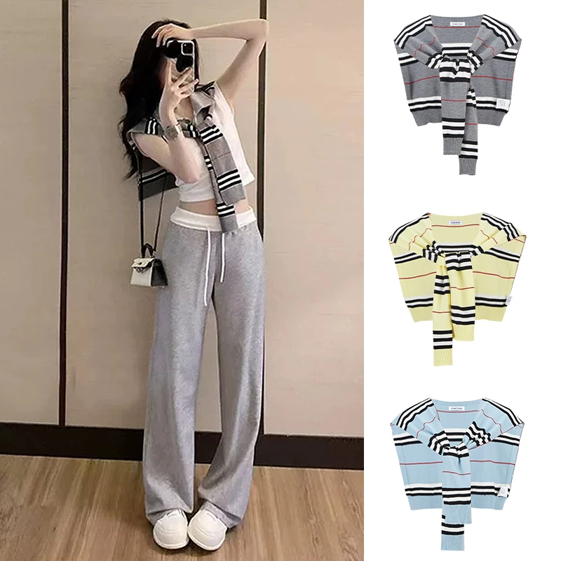 Moses Queen/魔西女王时髦凉感外搭防晒披肩夏季百搭显瘦坎肩围巾