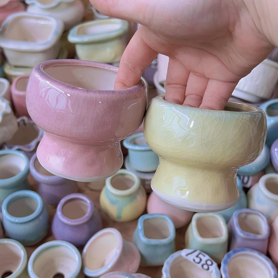 陶瓷花盆当场满12包邮