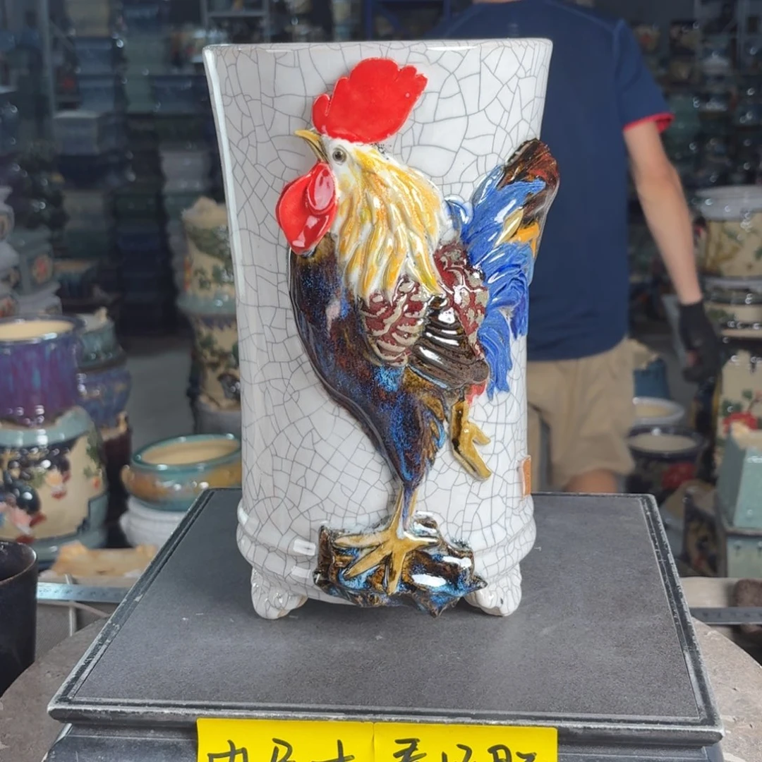 一风堂石湾花盆 内14*25编号558