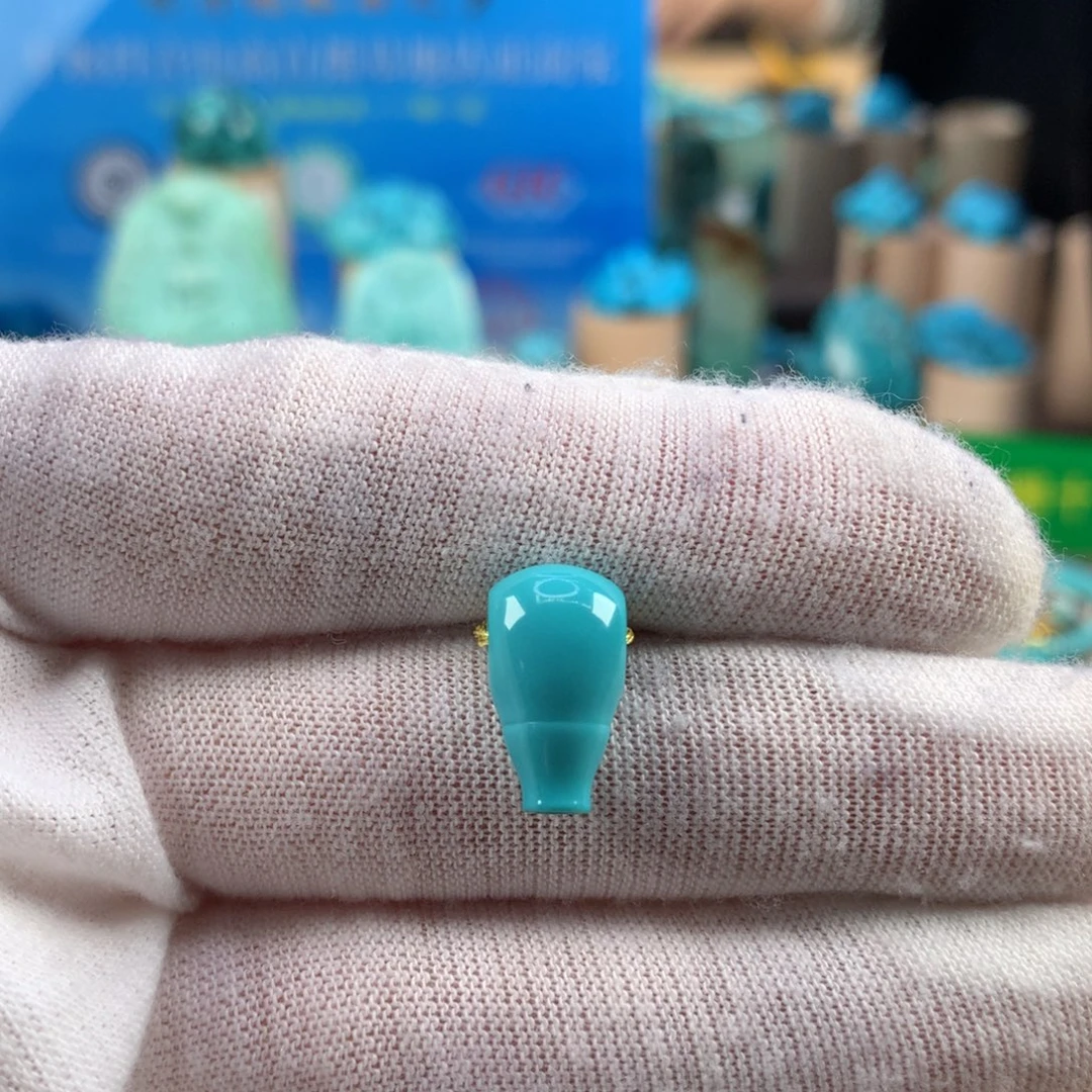 绿松石未镶嵌珠宝奇石8.1mm