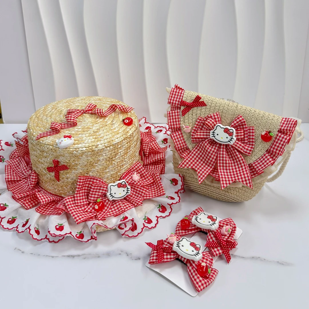 粗腿家手作女童田园风洛丽塔kitty控官配配饰饰品