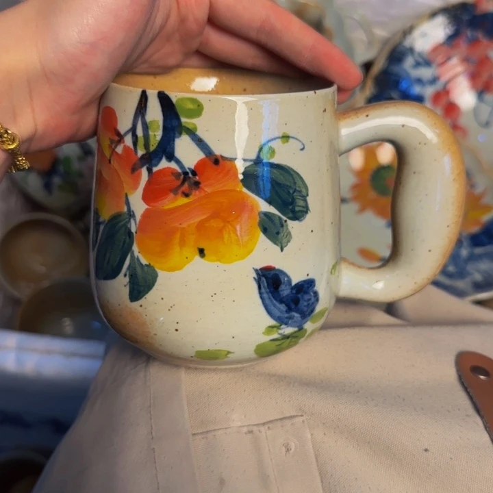 瓷片景德镇陶瓷手工手绘