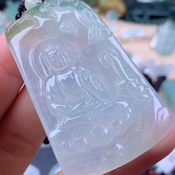 【闪购商品】翡翠颈饰未镶嵌郸****电翡翠吊坠