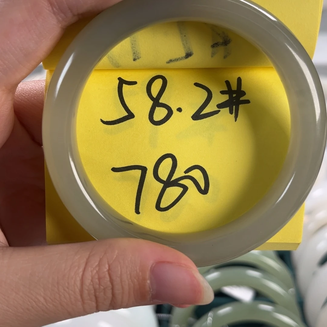 和田玉手镯未镶嵌58.2