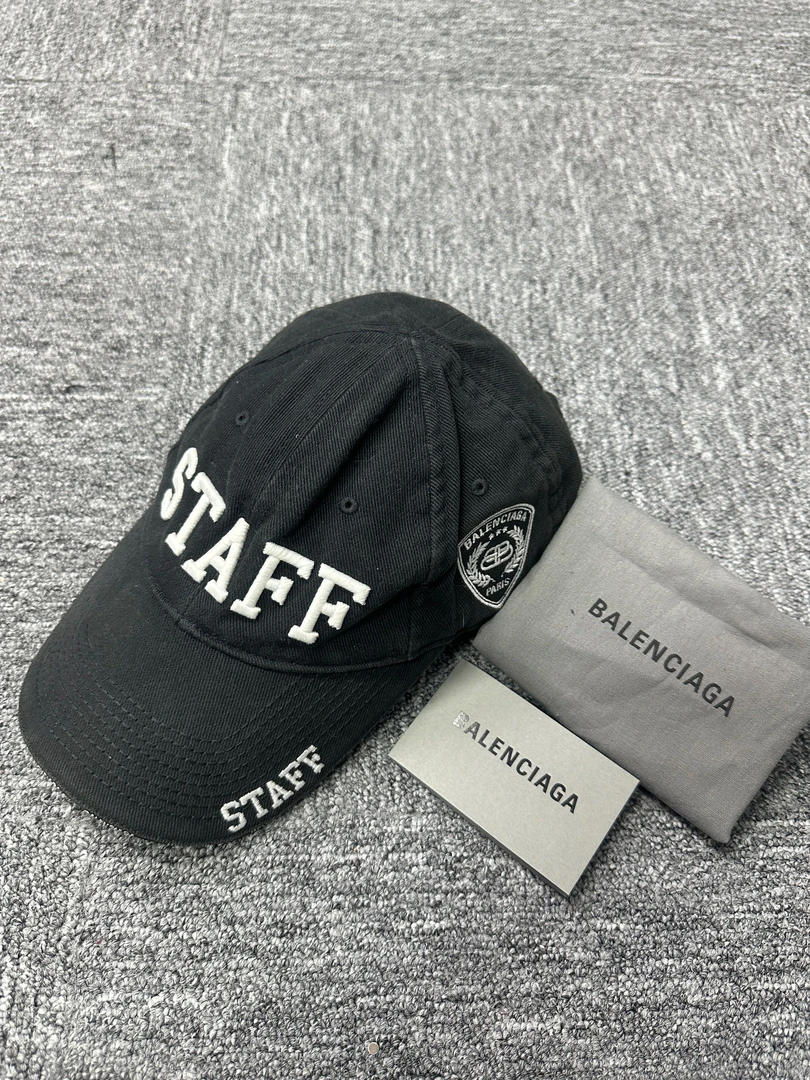 99新 Balenciaga/巴黎世家 警官刺绣LOGO鸭舌帽/L码/N0043