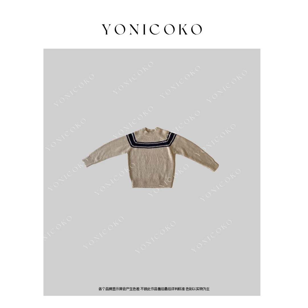 【Yoni Coko】圆领针织毛衣 星尘 休闲长袖针织衫YS23040