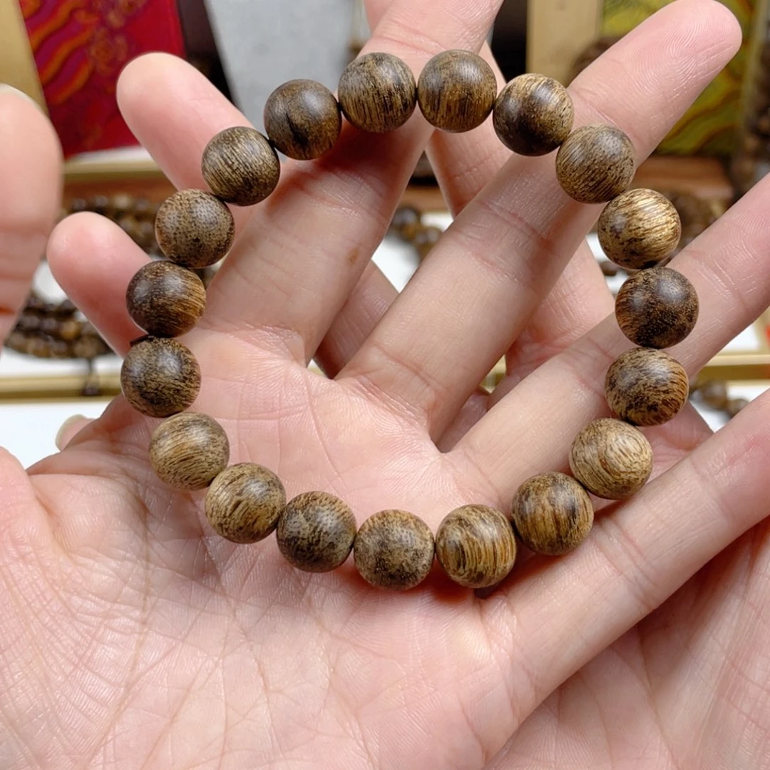 沉香手串姜*菩萨棋树心老料1.1
