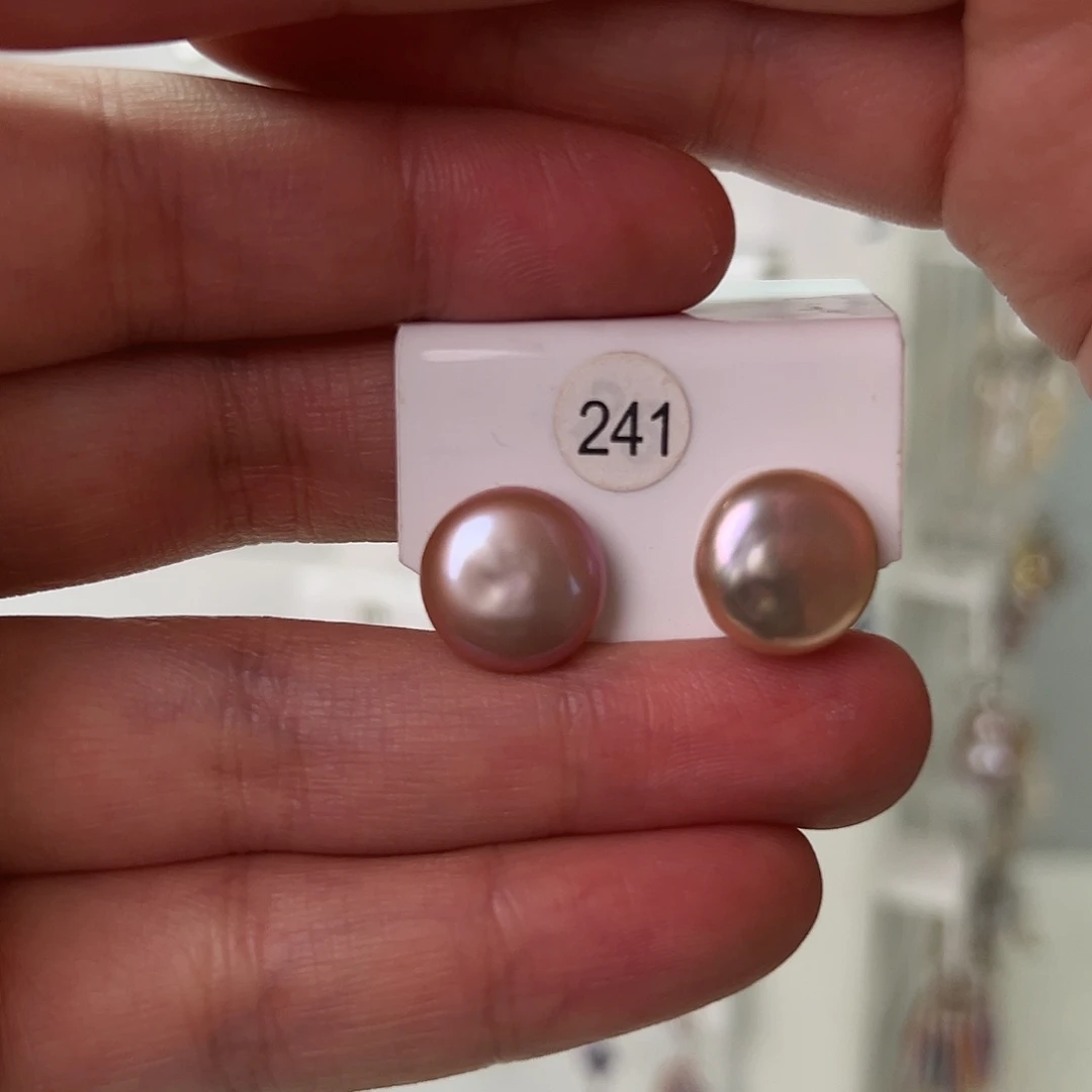 非金属巴洛克花瓣耳饰