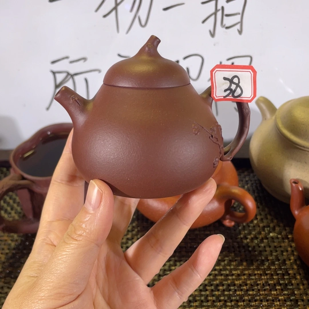 紫砂茶壶茄瓜紫泥