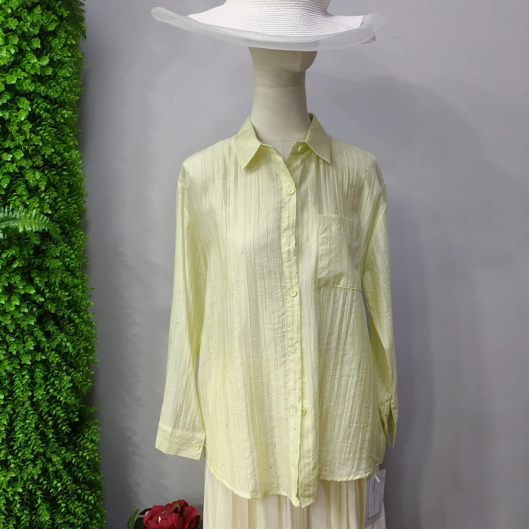 女装设计感防晒衬衫宽松百搭薄款长袖春夏空调衫