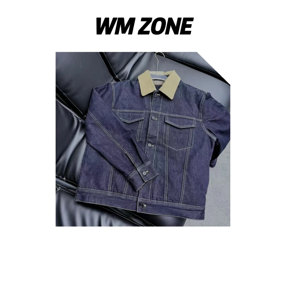 WM 4-3- 4014  轻熟风翻领牛仔外套