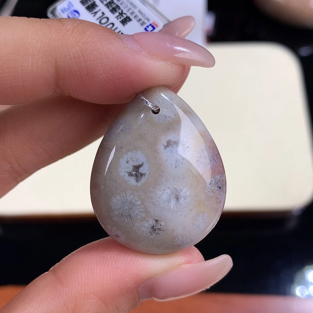 吊坠(赠链)未镶嵌硅化珊瑚（珊瑚玉）5号开播福利漏