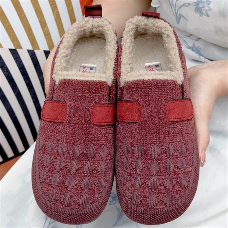 2025女冬季加绒加厚保暖女士棉鞋轻便舒适勃肯鞋新款老北京布鞋女