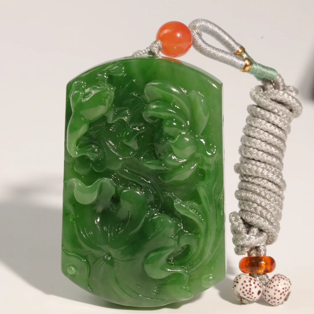 【竞拍】和田玉连年有余 54*36*11.8mm44.12克 luj0606-18