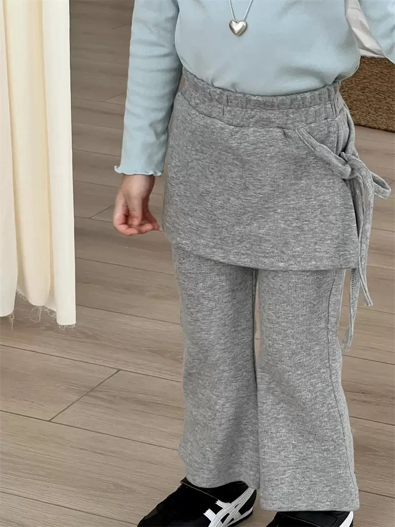 2025新款女童灰色屁帘裤