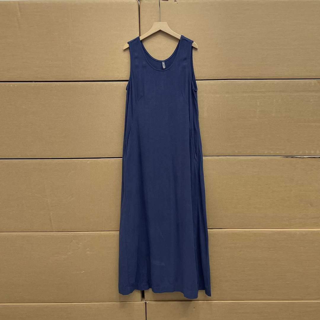 非沅!!背心裙2025夏季新款 连衣裙子女士口袋长裙子