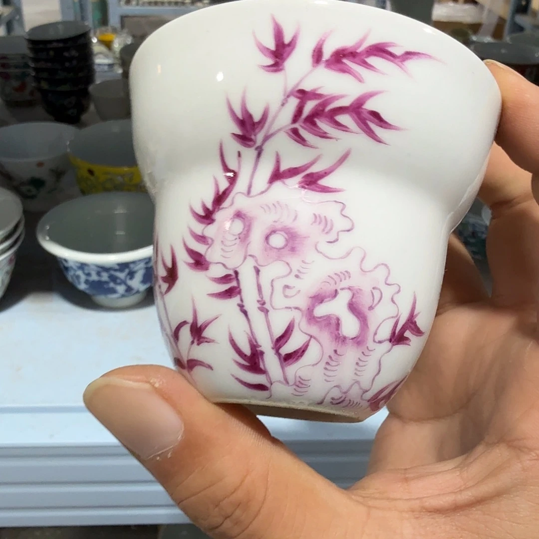 瓷片摆件手绘瓷器全部处理