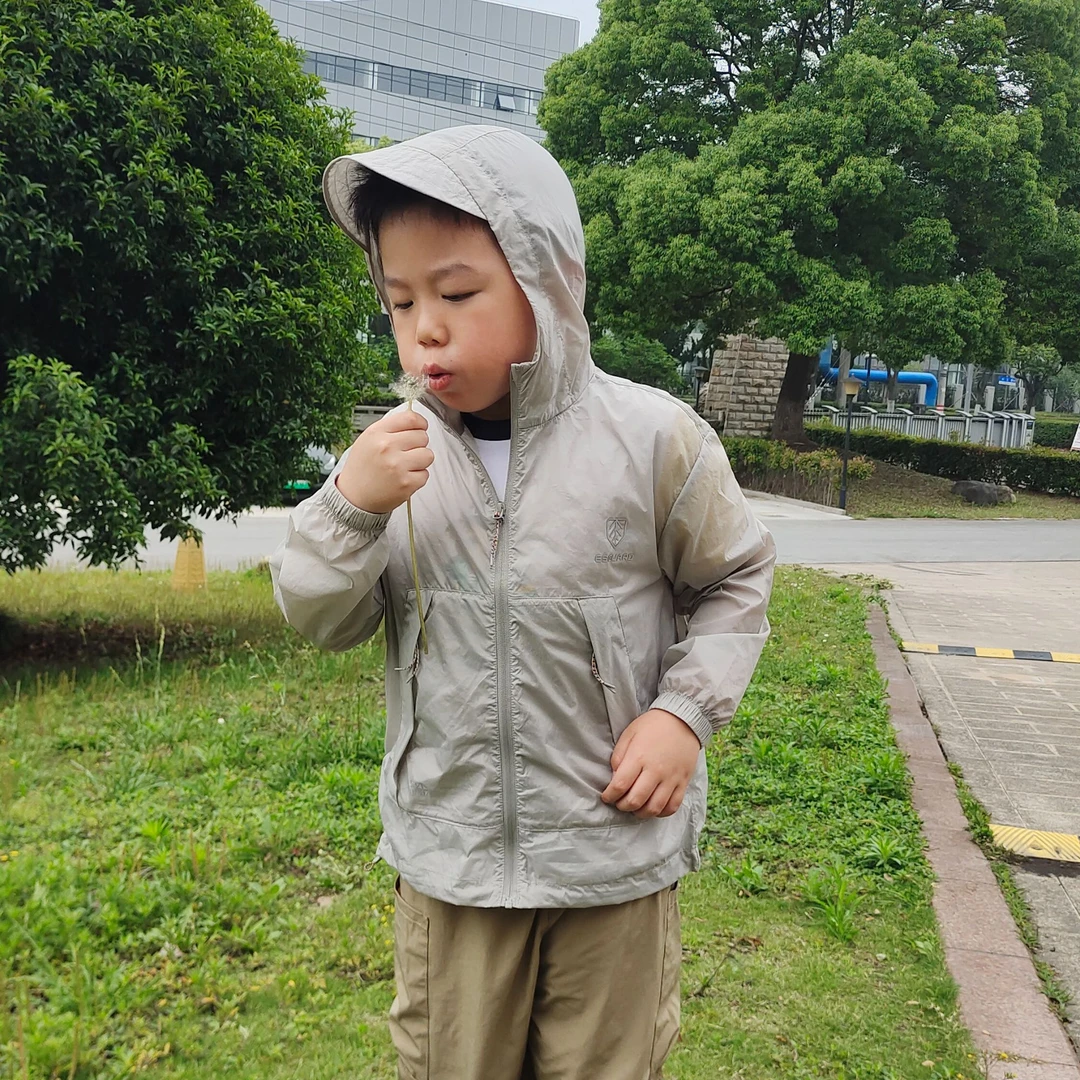 通用透气夏季中性徒步防晒服小童春夏轻薄透气男童女童薄外套儿童