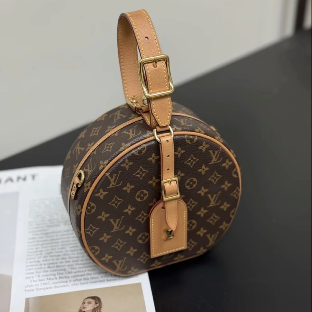 95新 LouisVuitton/路易威登 阿白奢品/LV 老花硬饼手提包