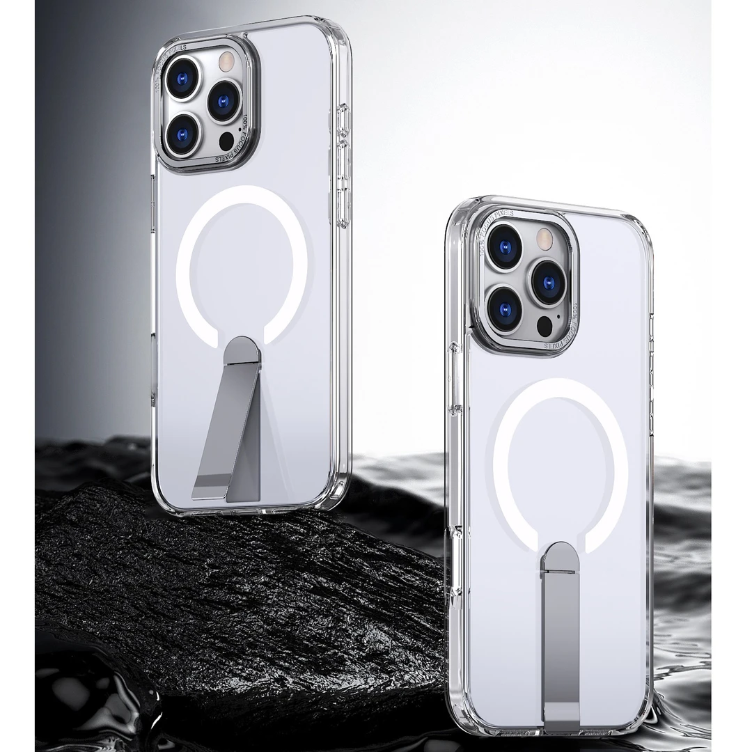 金属镜头框磁吸支架适用苹果17/16promax/15/14/13手机壳肤感磨砂