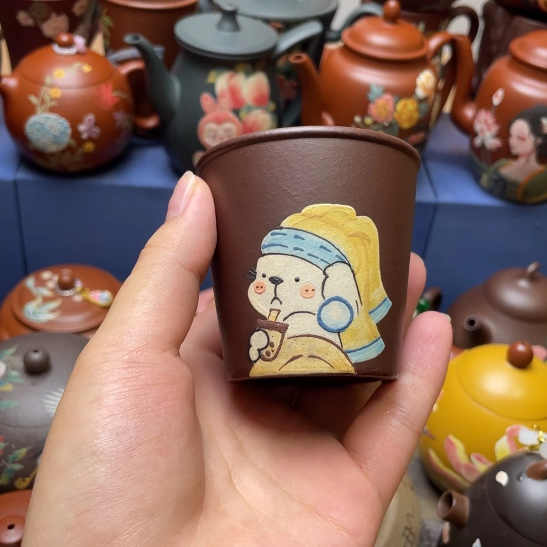 茶杯紫泥紫砂主人杯100cc