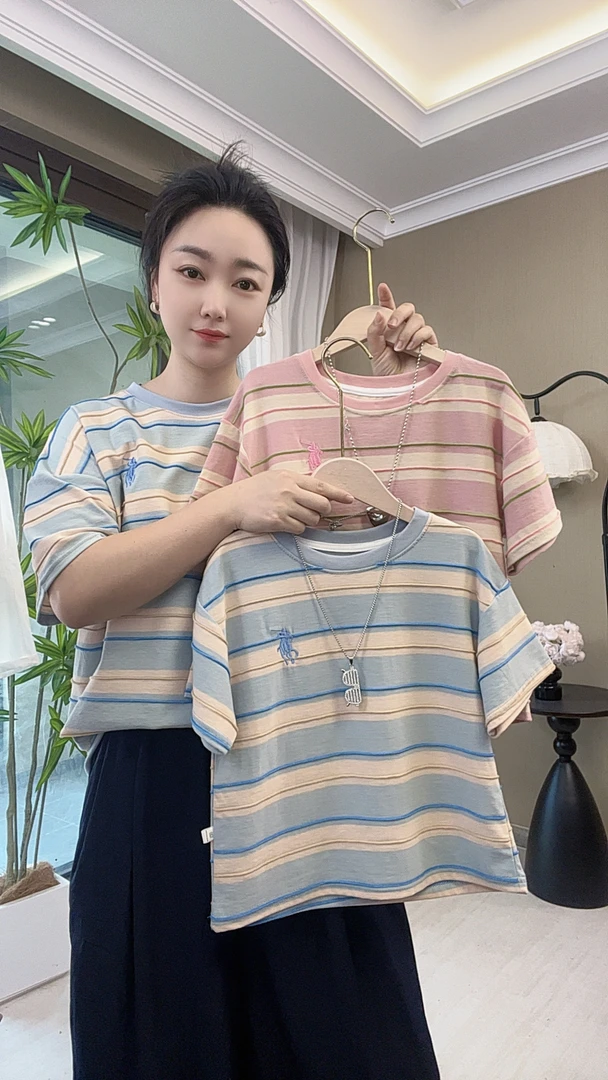 儿童装男童夏装条纹短袖T恤2025新款夏季中大童夏款男孩纯棉痞帅t