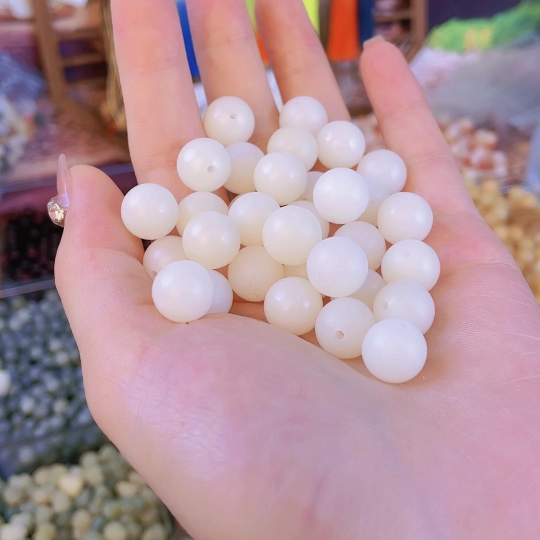白玉菩提吊坠300颗 白色12mm