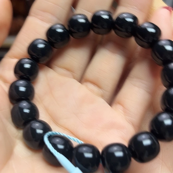 和田玉（墨玉）未镶嵌颈饰卡12老型高羊脂