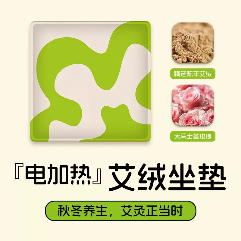 升级款电加热艾绒热敷艾灸坐垫家用办公室养生好物