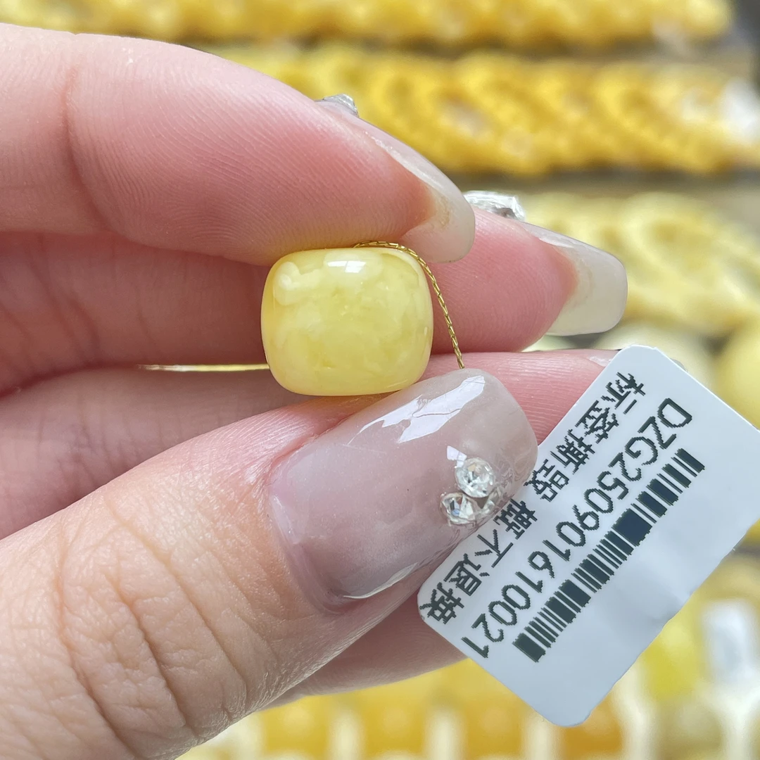 段掌柜臻选·11.8*9.7mm天然原矿蜜蜡黄蜜妖花老型