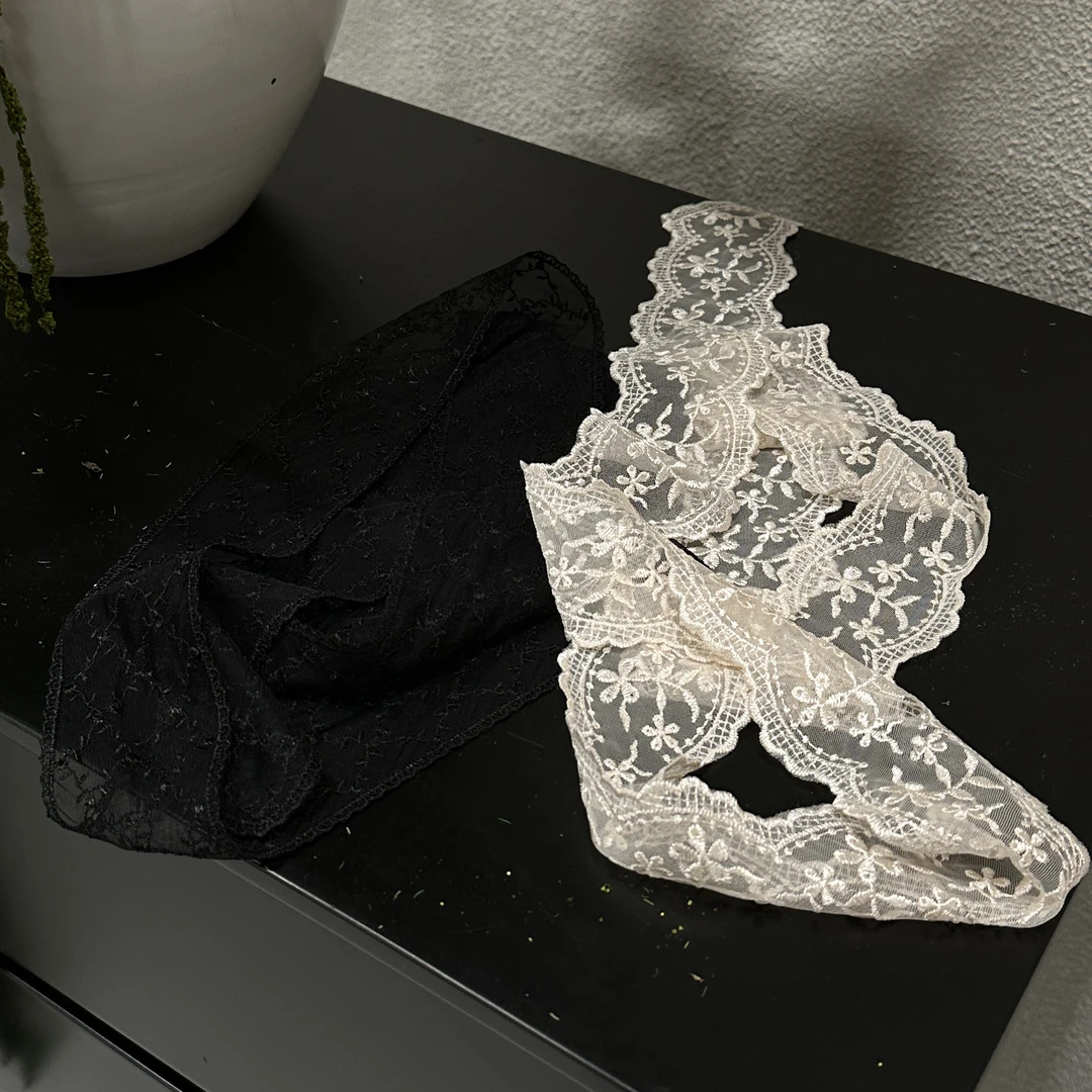 【格子家】格子赛赛自留款蕾丝丝巾A742