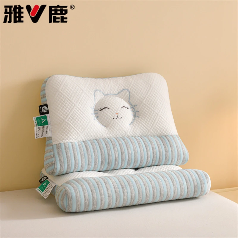 【雅鹿】2025新款7A抗菌可爱猫情侣枕枕头枕芯