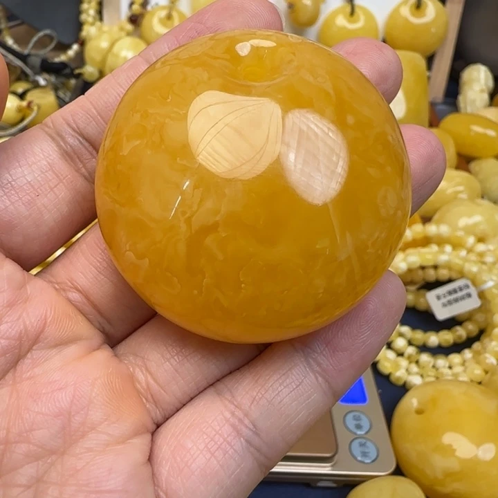 蜜蜡未镶嵌颈饰天然蜜蜡