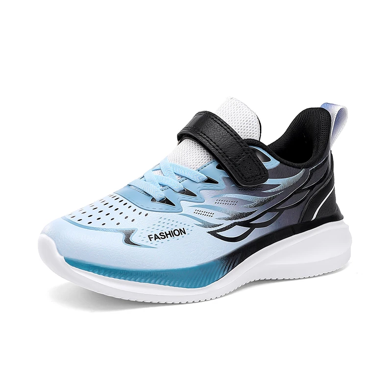 公版王童鞋 P1601皮面跑步鞋运动鞋大童轻便防水防污跑步鞋