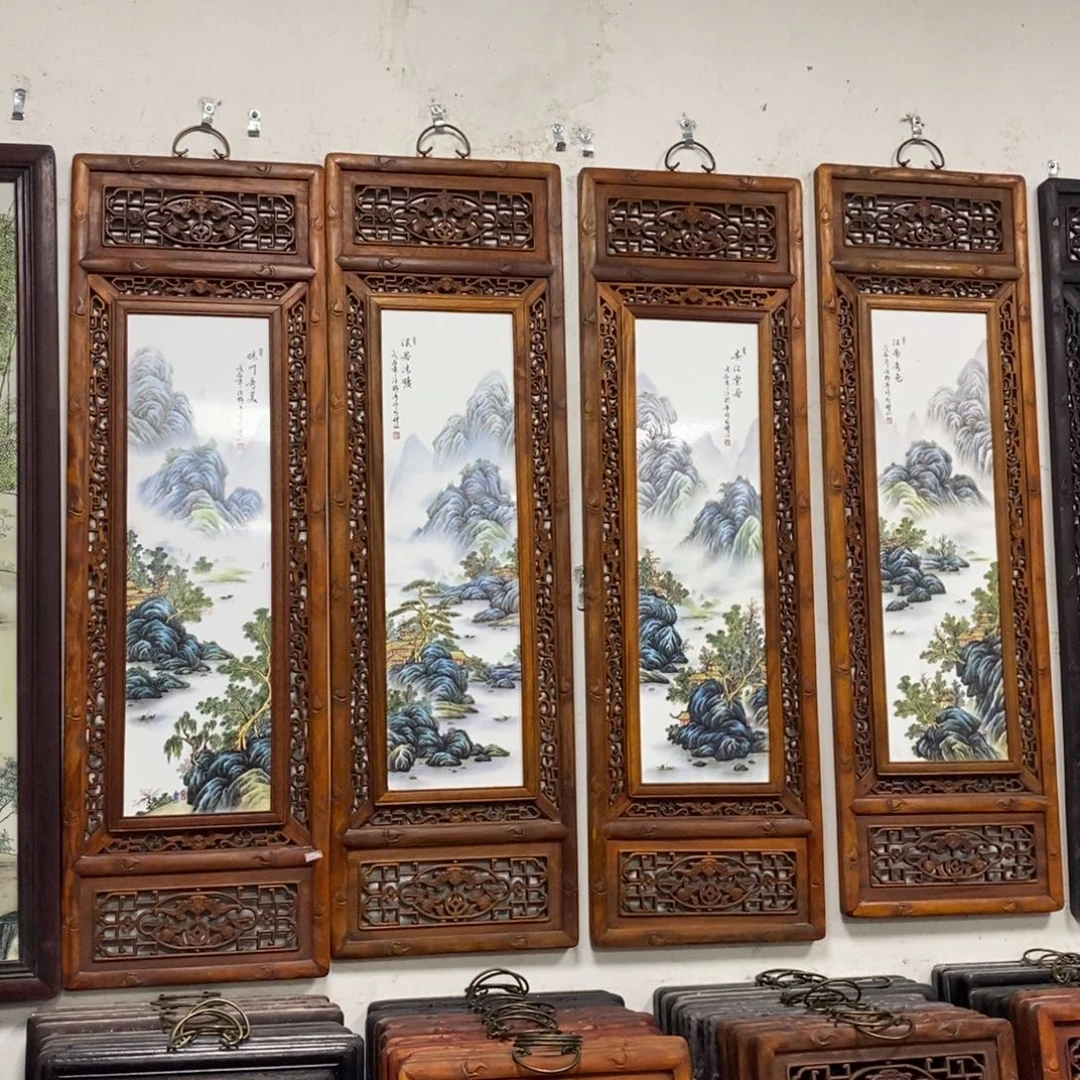瓷片120*36*4 景德镇瓷板画柴窑烧制