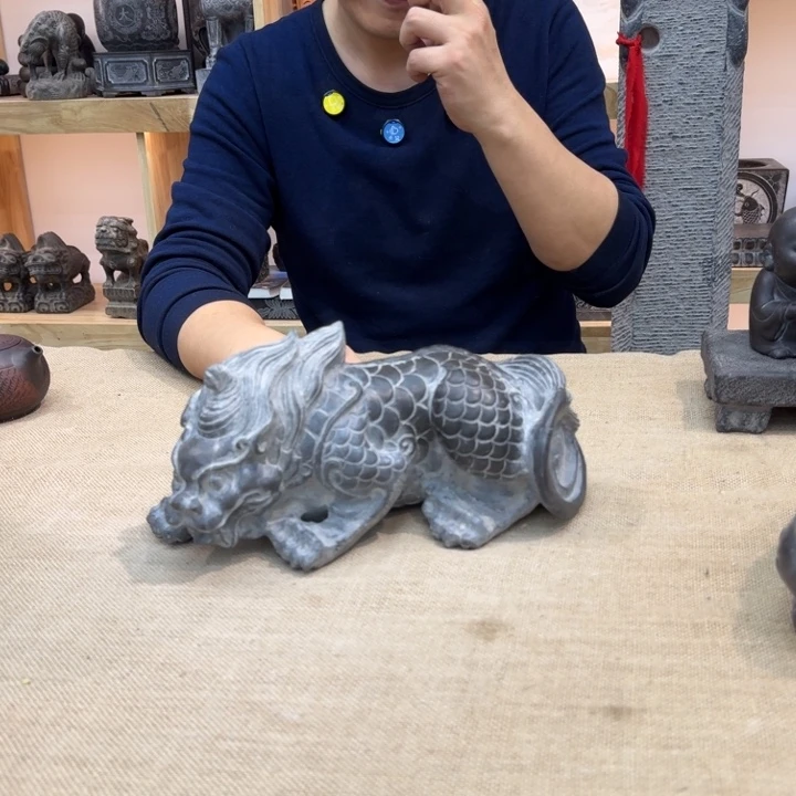 西安石晋錾石雕手工雕刻摆件