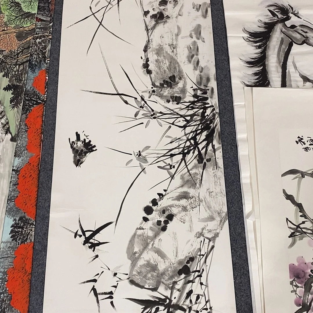 国画画画真的画画