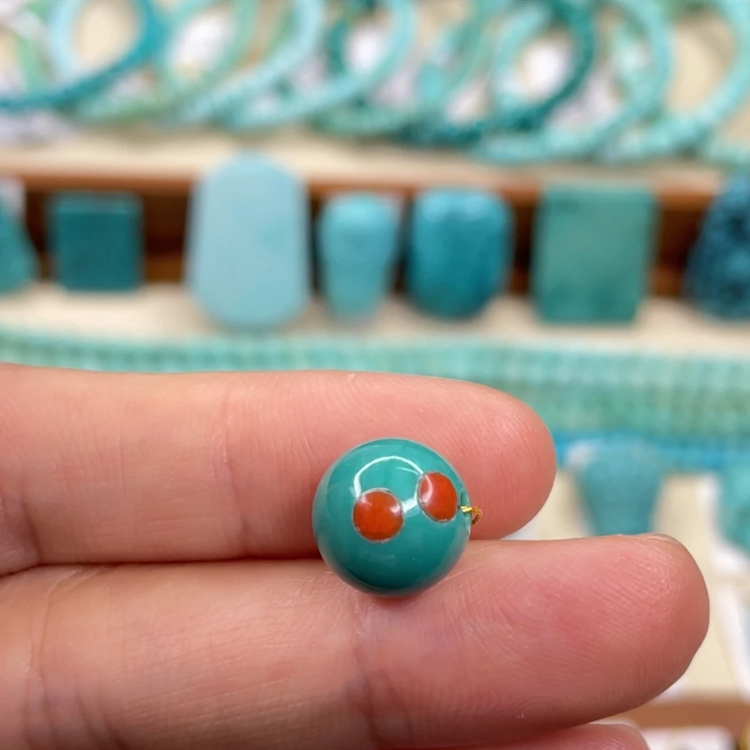 绿松石未镶嵌挂件