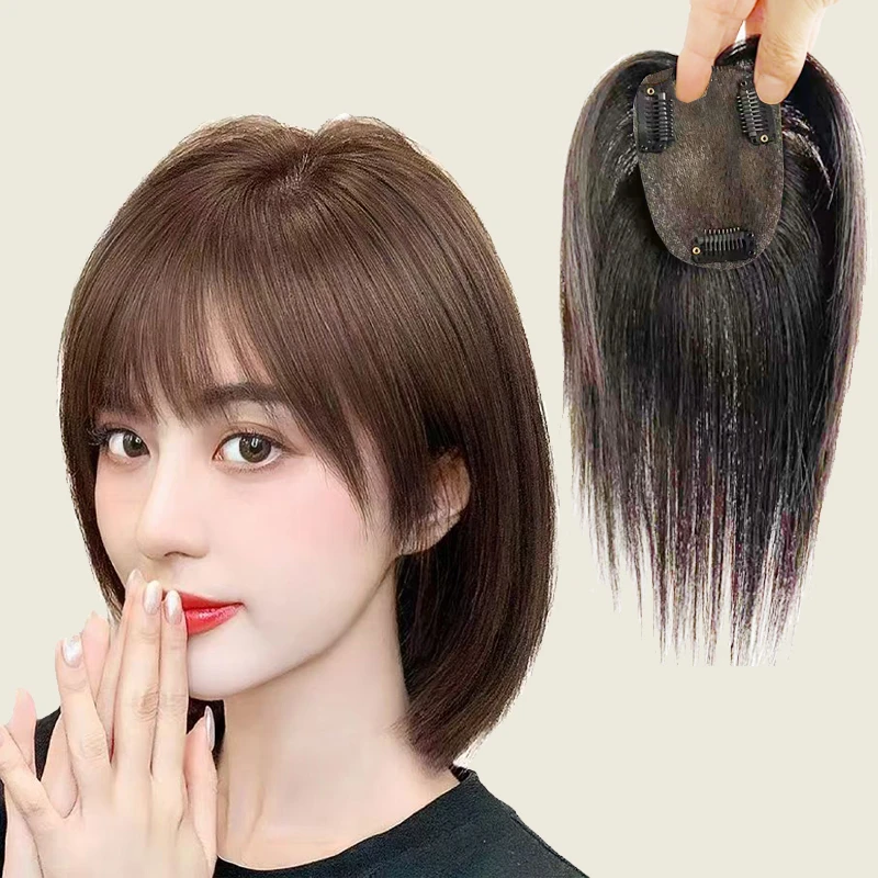 【黑天鹅7*10】清仓处理，没有险，介意慎拍，一片式真人发丝补发片