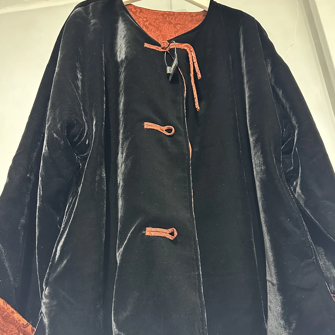 高级感显瘦新款丝绒双面可穿优雅气质外套